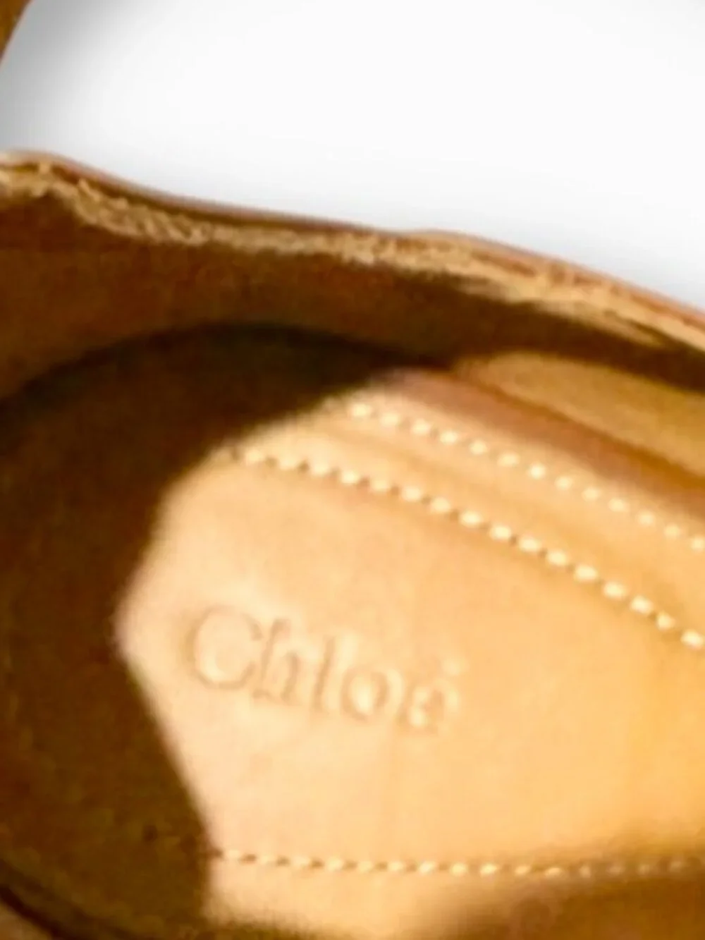 Chloe Leather Triple Strap Buckle Block Heel Pump Shoe Size 37.5
